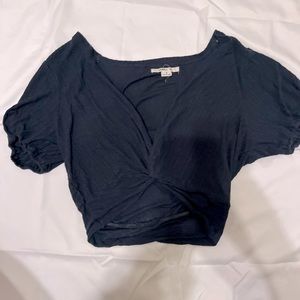 O’Neill, dark blue crop top, small.